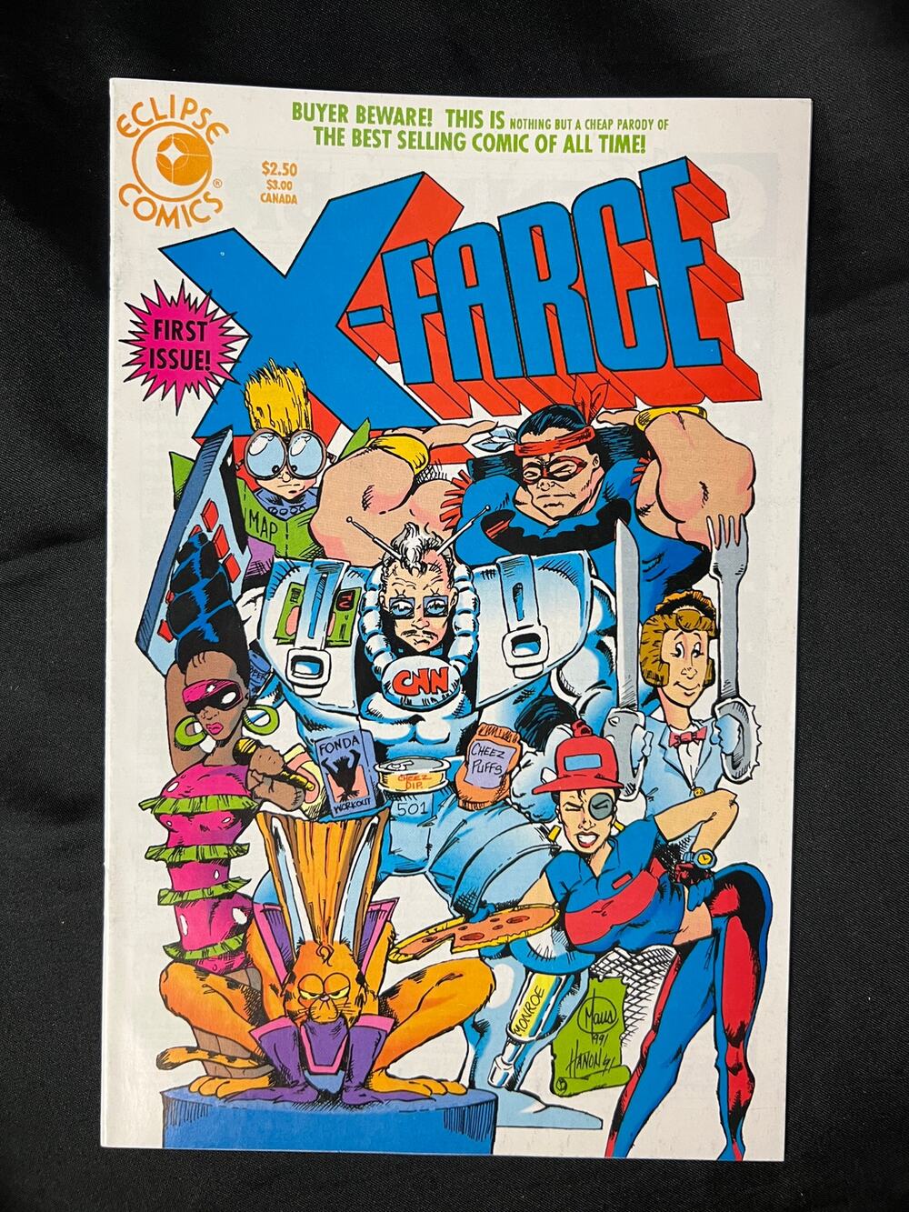 RARE 1991 Eclipse "X-FARCE" #1 comic - Graded Very Fine/Uncommon by Comic App